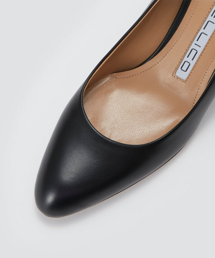 PELLICO | スムース パンプス 6.5cm BLACK - アマンオンライン