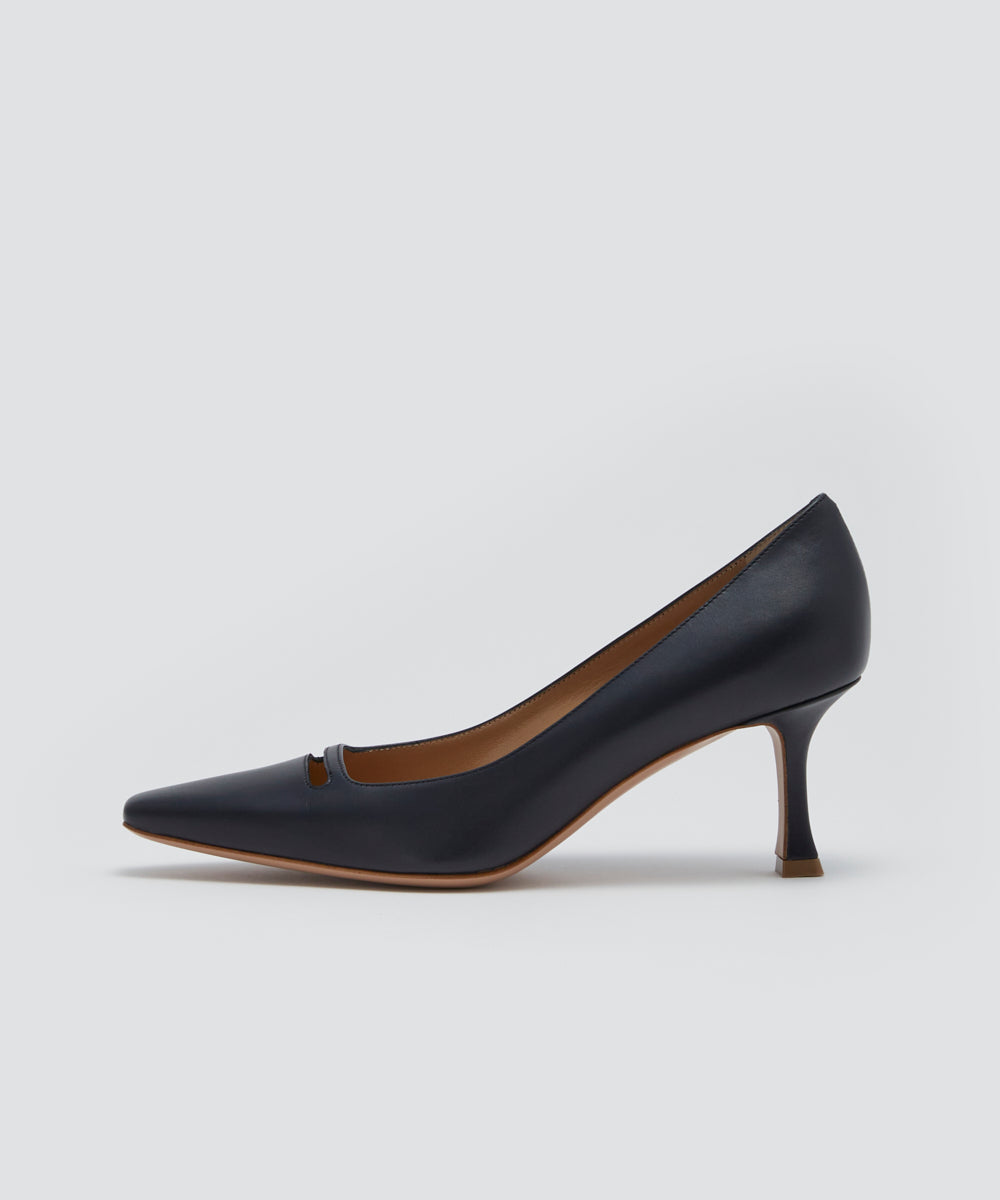 VENERE アネッリソレッラ パンプス 6.5cm NAVY