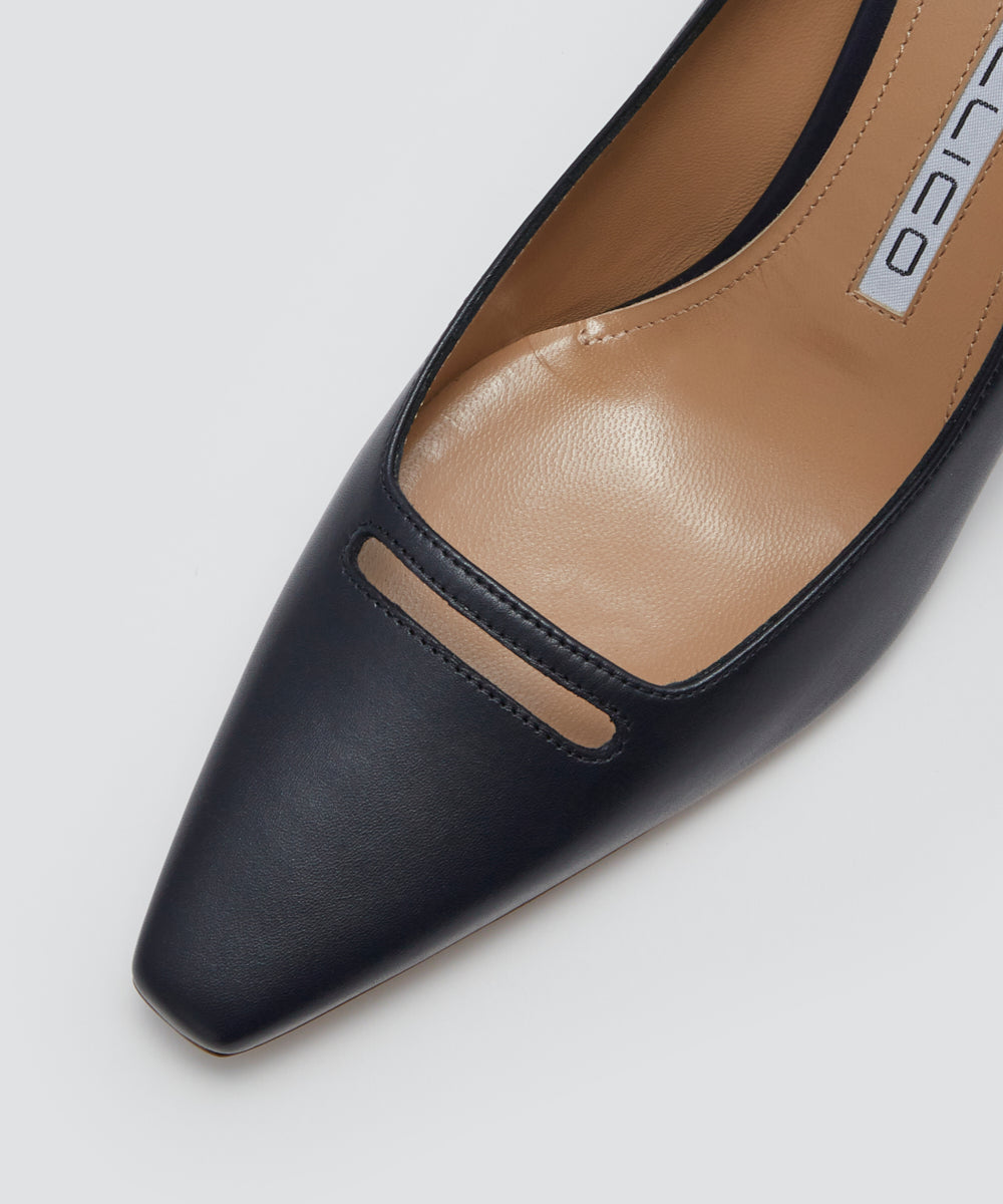 VENERE アネッリソレッラ パンプス 6.5cm NAVY