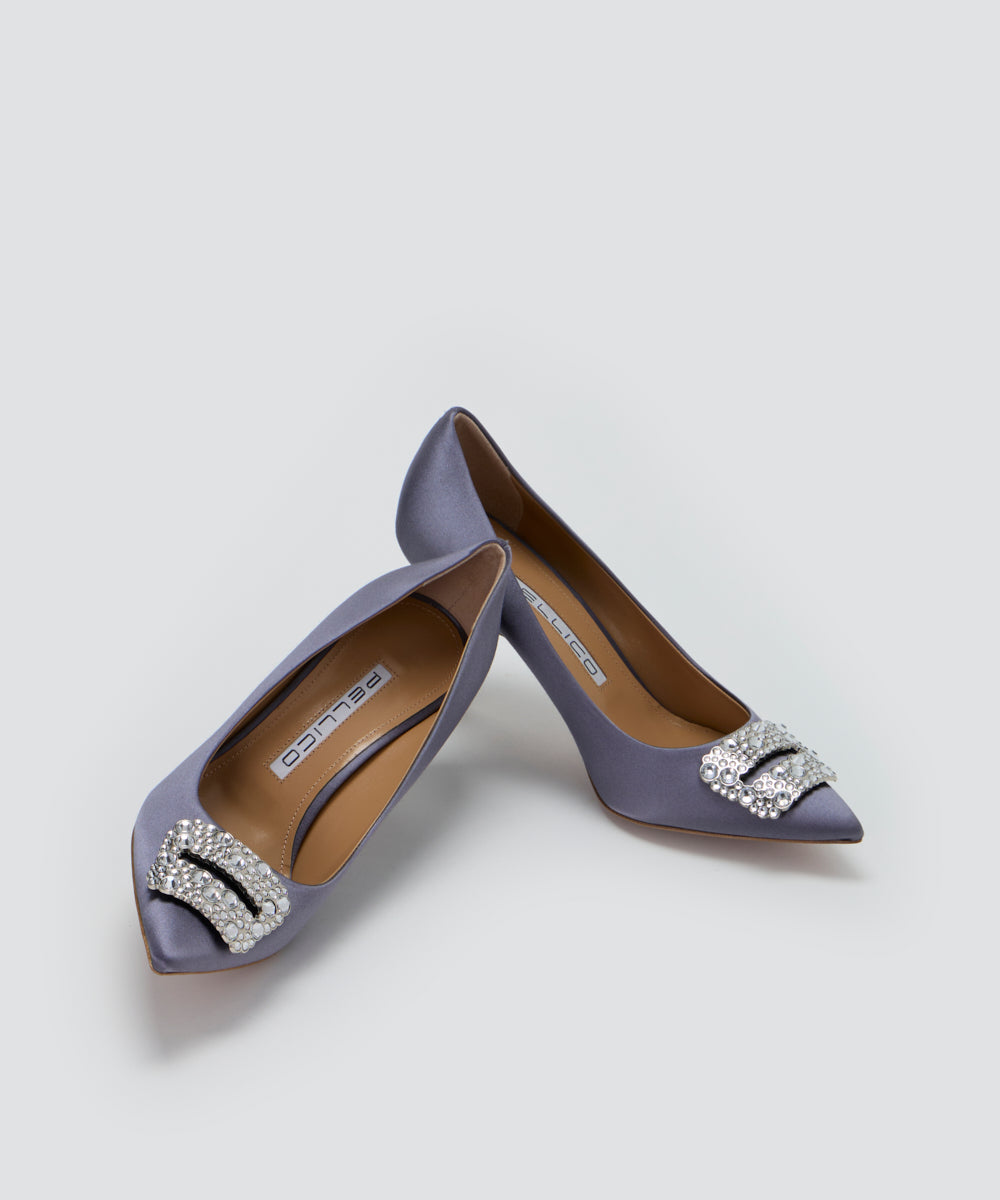 PELLICO アネッリフィッビア パンプス 8.0cm PEARL GREY パンプス AMAN