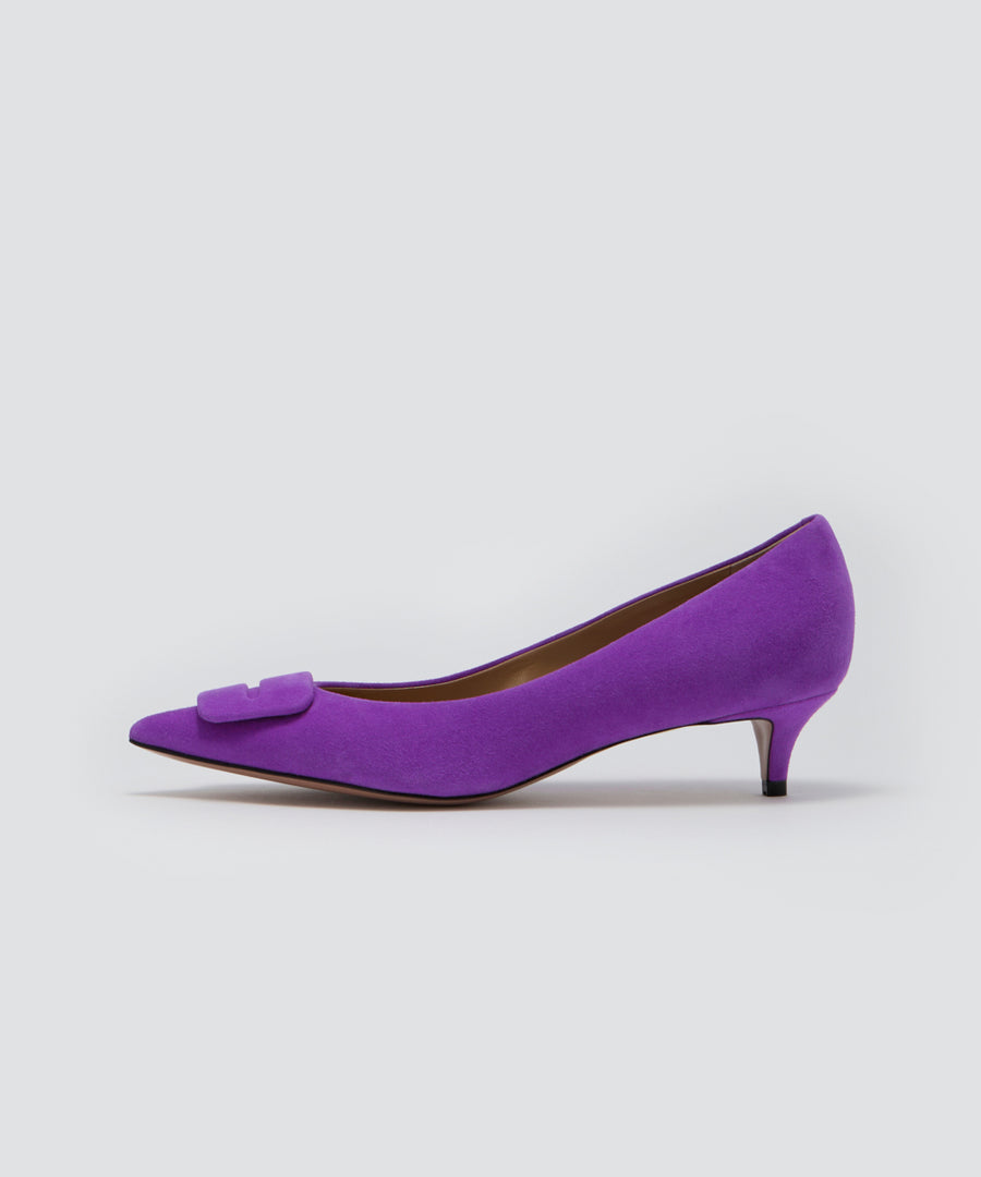 ANIMA アネッリフィッビア スウェード パンプス 3.5CM VIOLET
