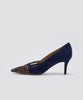 【OUTLET対象】ANIMA アネッリドッピア パンプス 6.5cm NAVY