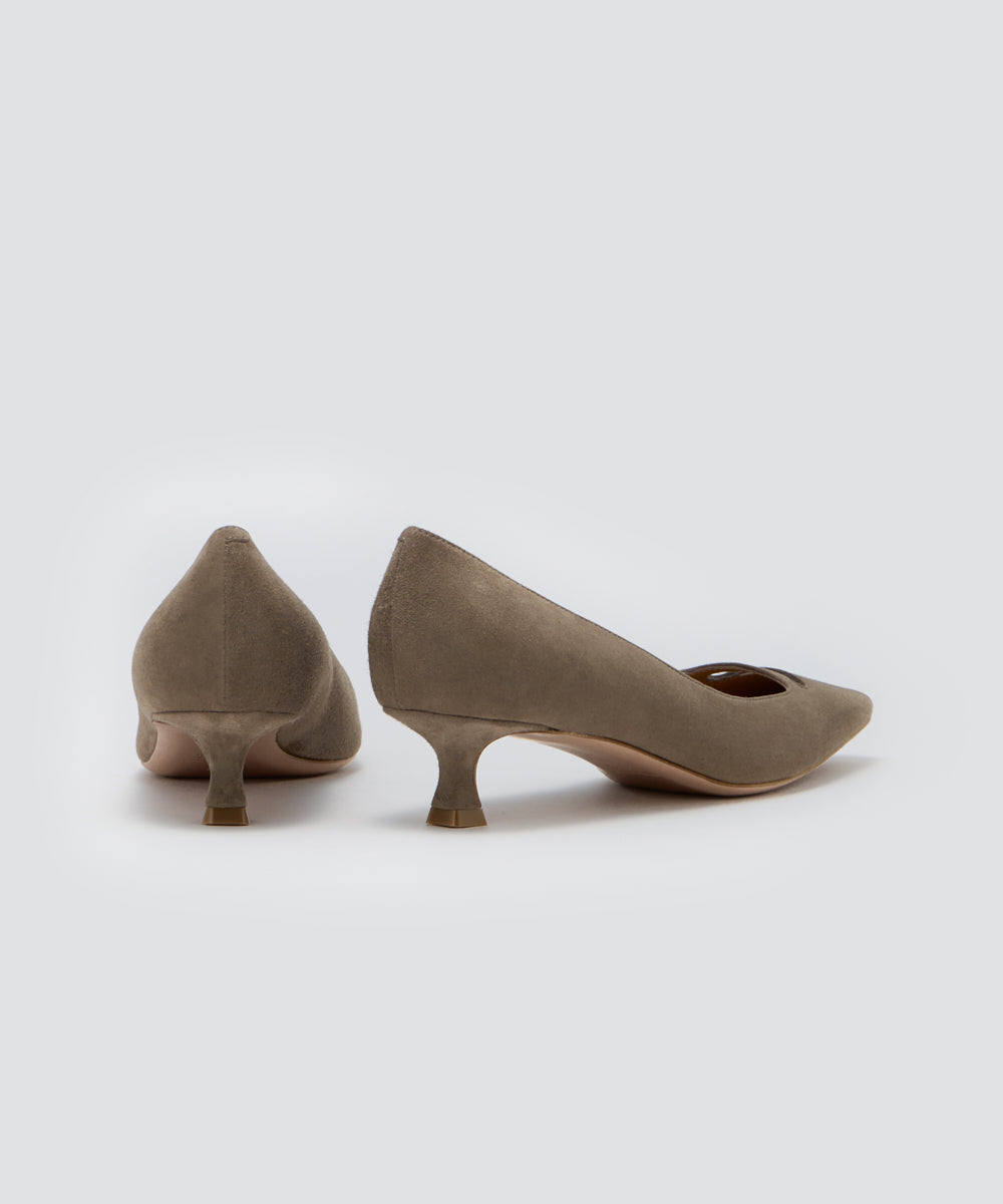 PELLICO アネッリソレッラ スウェード パンプス 3.5cm TAUPE パンプス 