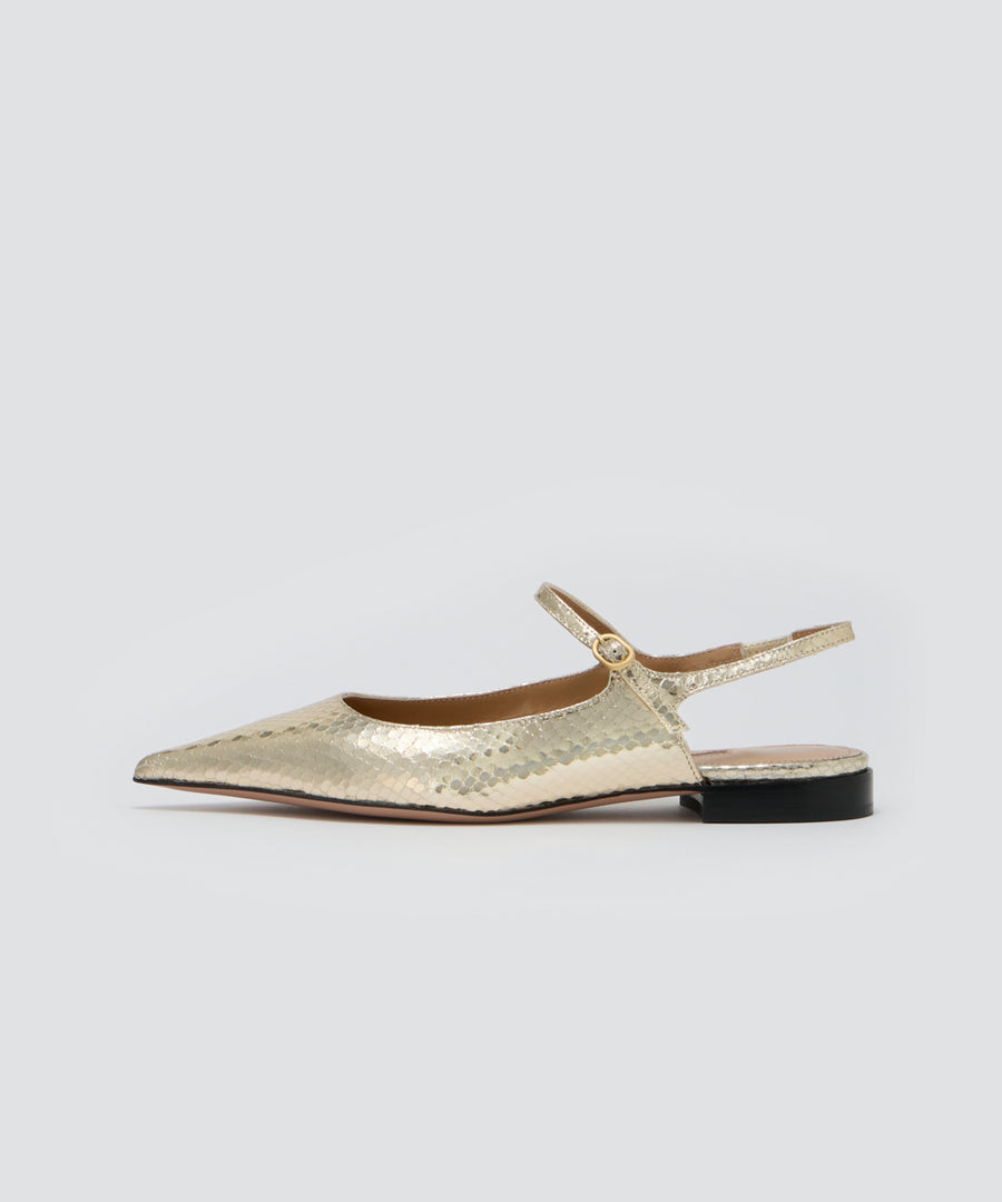 CUORE バックスリング パンプス 1.0CM PLATINUM