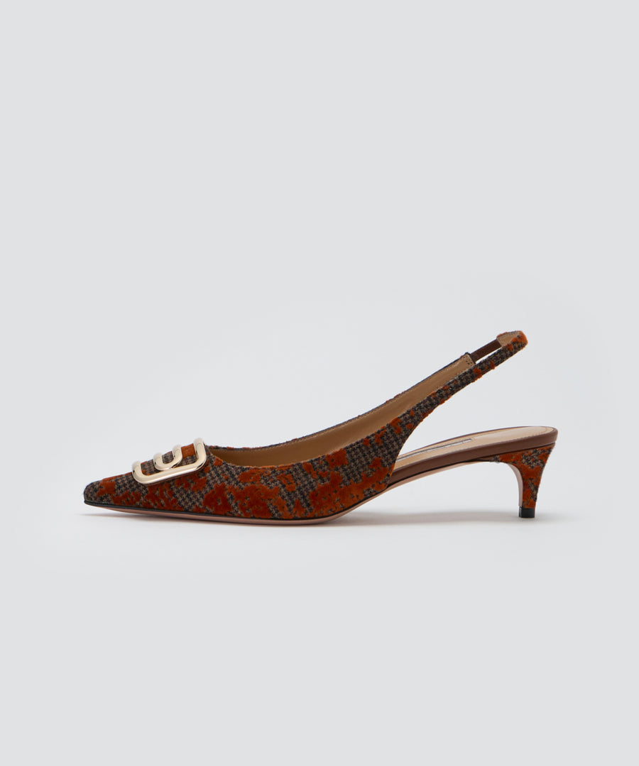 CUORE デュエ アネッリ グランジ バックスリング パンプス 3.5CM ORANGE