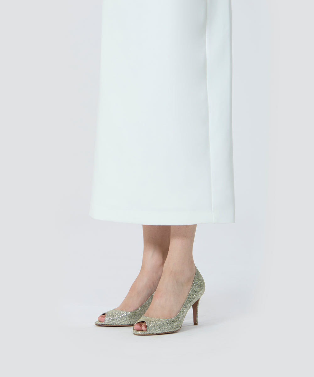 PELLICO オープントゥ パンプス 8.0cm GOLD パンプス AMAN ONLINE