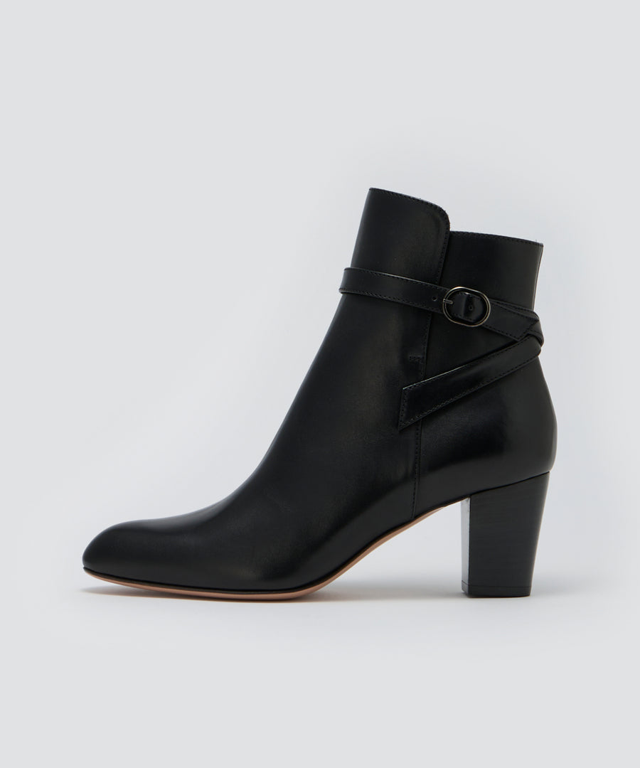 METRO ショートブーツ 6.5CM BLACK