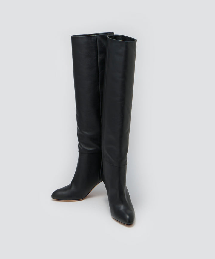 PELLICO オーバーニーブーツ 8.0cm BLACK ブーツ AMAN ONLINE STORE