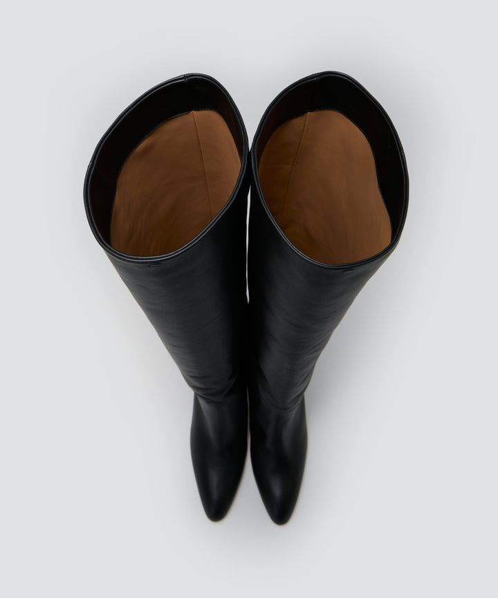 PELLICO オーバーニーブーツ 8.0cm BLACK ブーツ AMAN ONLINE STORE