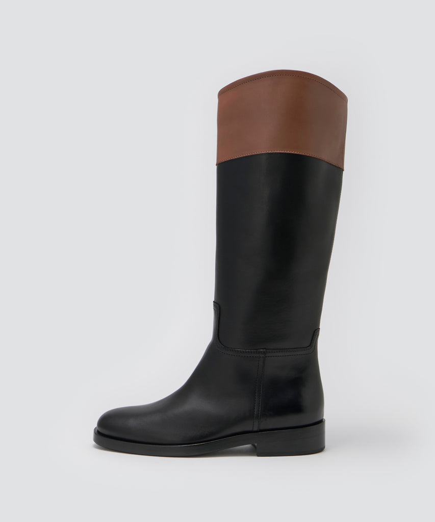 PELLICO ロングブーツ 2.5cm BLACK ブーツ AMAN ONLINE STORE