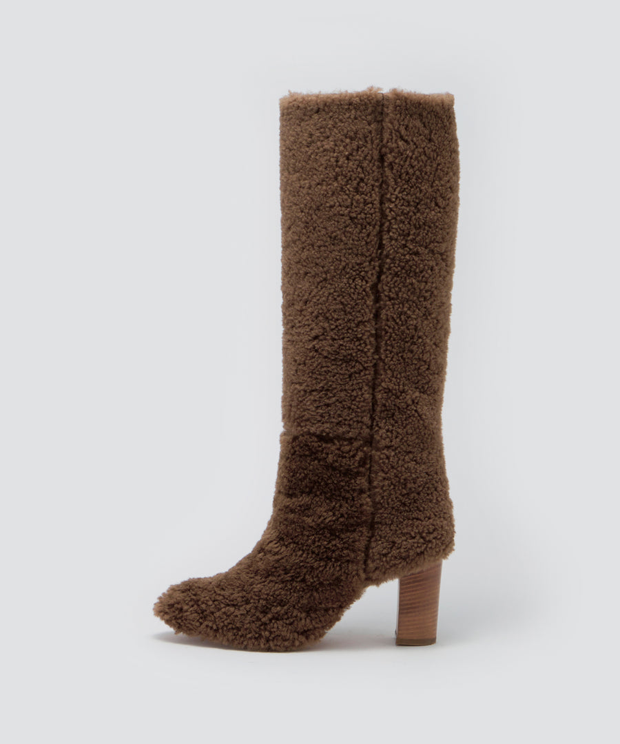 METRO ロングブーツ 8.0CM CAMEL