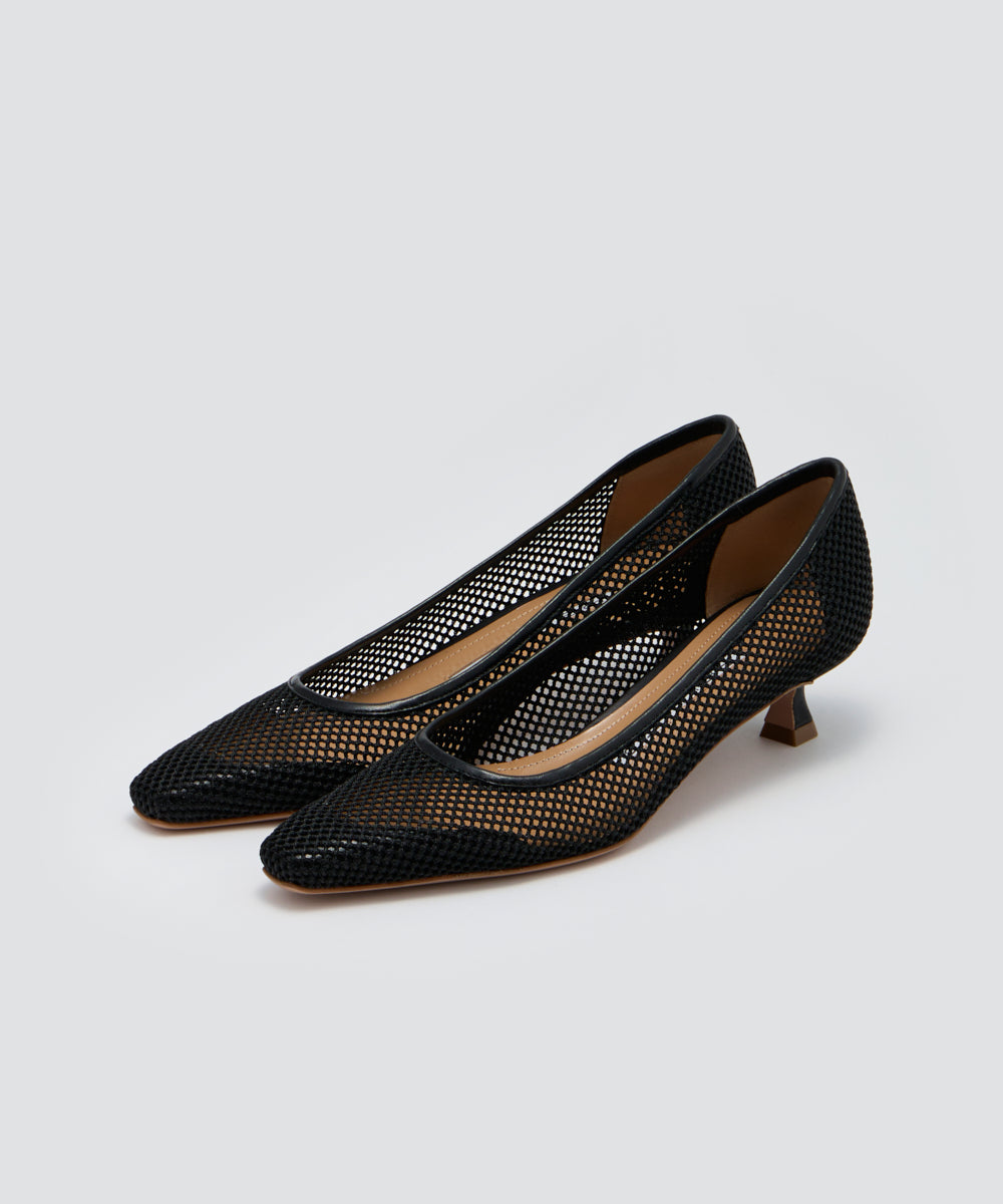 PELLICO | メッシュ パンプス 3.5cm BLACK - アマンオンライン