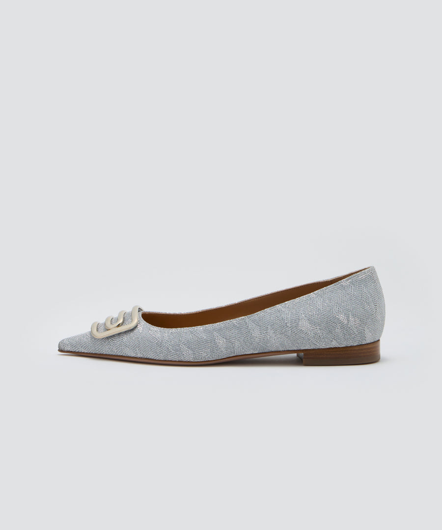 CUORE デュエ アネッリ パンプス 1.0CM SILVER