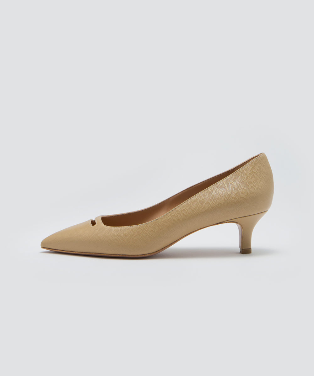 ANDREA アネッリ キャビア パンプス 4.5CM BEIGE