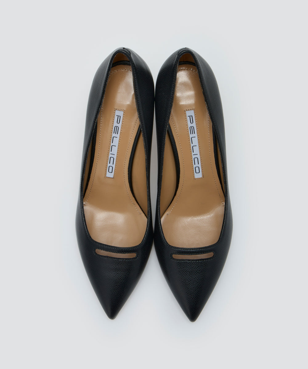 PELLICO | アネッリ キャビア パンプス 7.0cm BLACK - アマン PELLICO | アネッリ キャビア パンプス 7.0cm BLACK - アマン