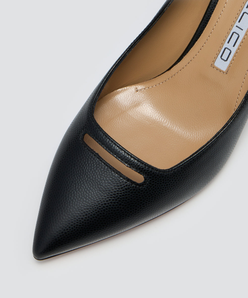 PELLICO | アネッリ キャビア パンプス 7.0cm BLACK - アマン PELLICO | アネッリ キャビア パンプス 7.0cm BLACK - アマン