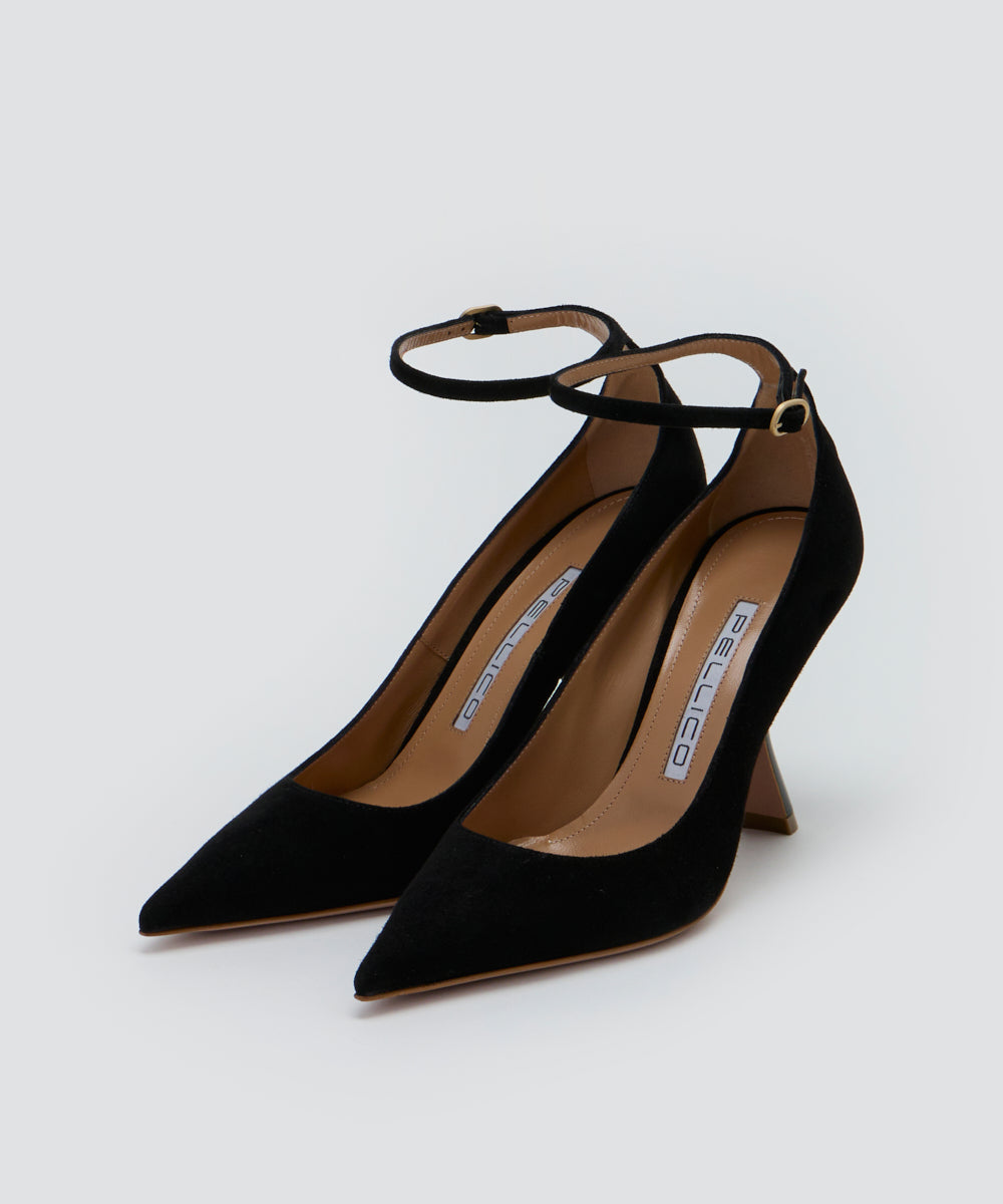 PELLICO | エナメル バックスリング パンプス 3.5cm BLACK