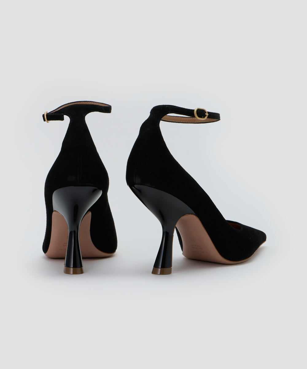 PELLICO | エナメル バックスリング パンプス 3.5cm BLACK