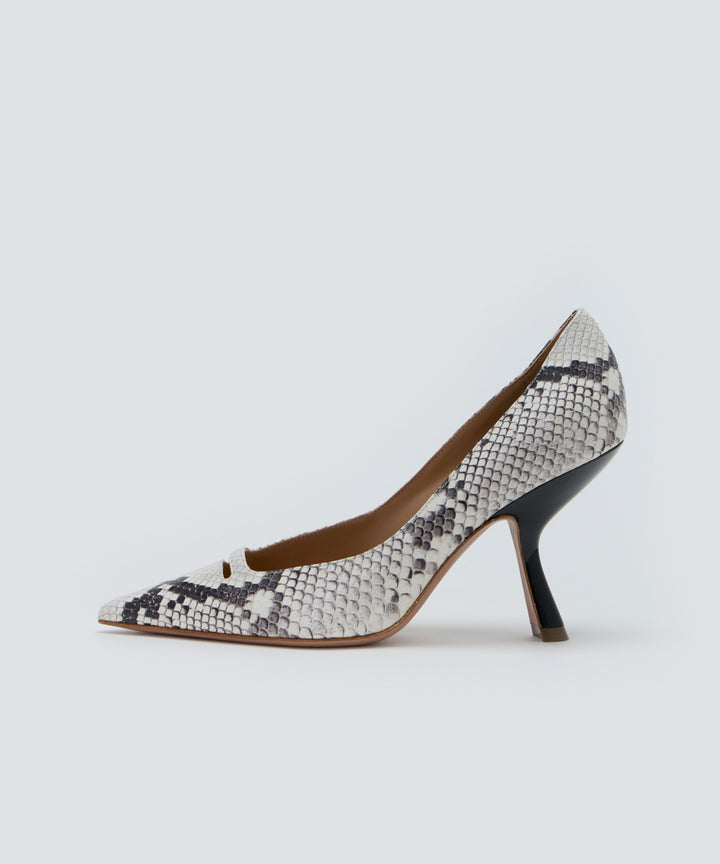 CUORE アネッリ パイソン パンプス 9.0CM IVORY