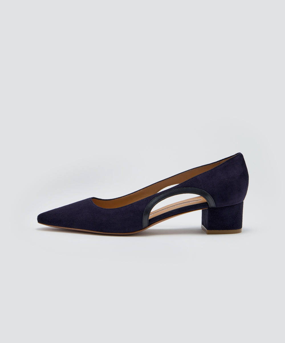 NEBI ルネッタ パンプス 3.5CM NAVY