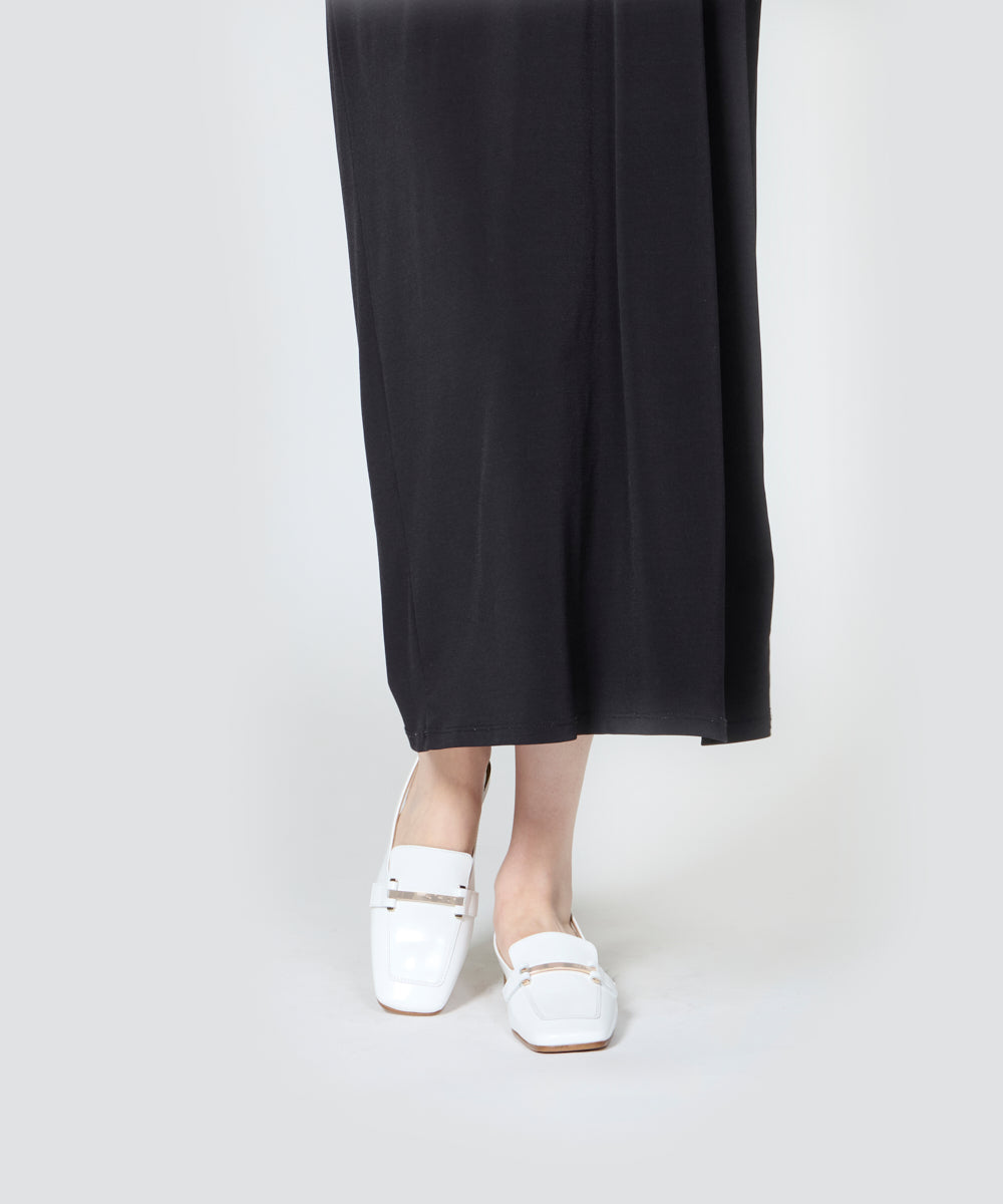 CLIO クラシコ バックスリング ローファー 1.0CM WHITE