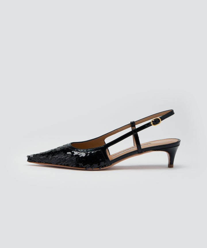 CUORE バックスリング パンプス 3.5CM BLACK