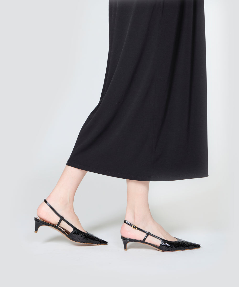 【美品】PERRICO(ペリーコ) バックスリングパンプス　Size:38 美品】PERRICO(ペリーコ) バックスリングパンプス Size:38 PELLICO