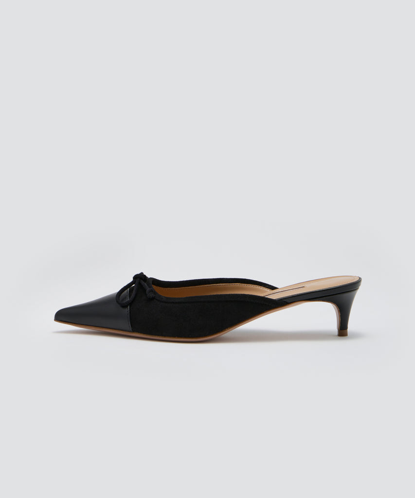 美品【ペリーコ】アネッリ パンプス　ヒール　37.5 黒　レザー PELLICO ミュール 3.5cm BLACK パンプス AMAN ONLINE STORE