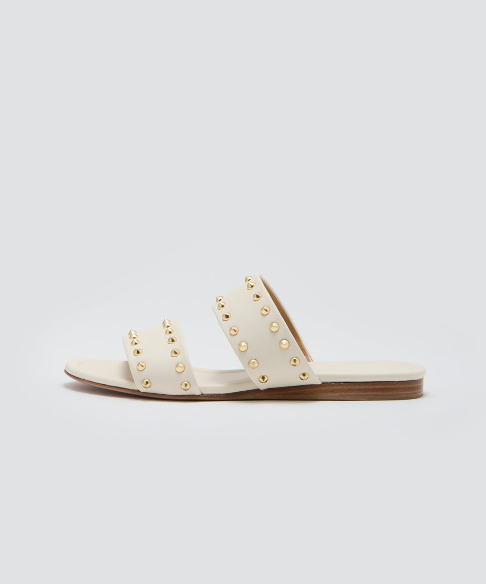 SAMI スタッズ サンダル 1.0CM VANILLA