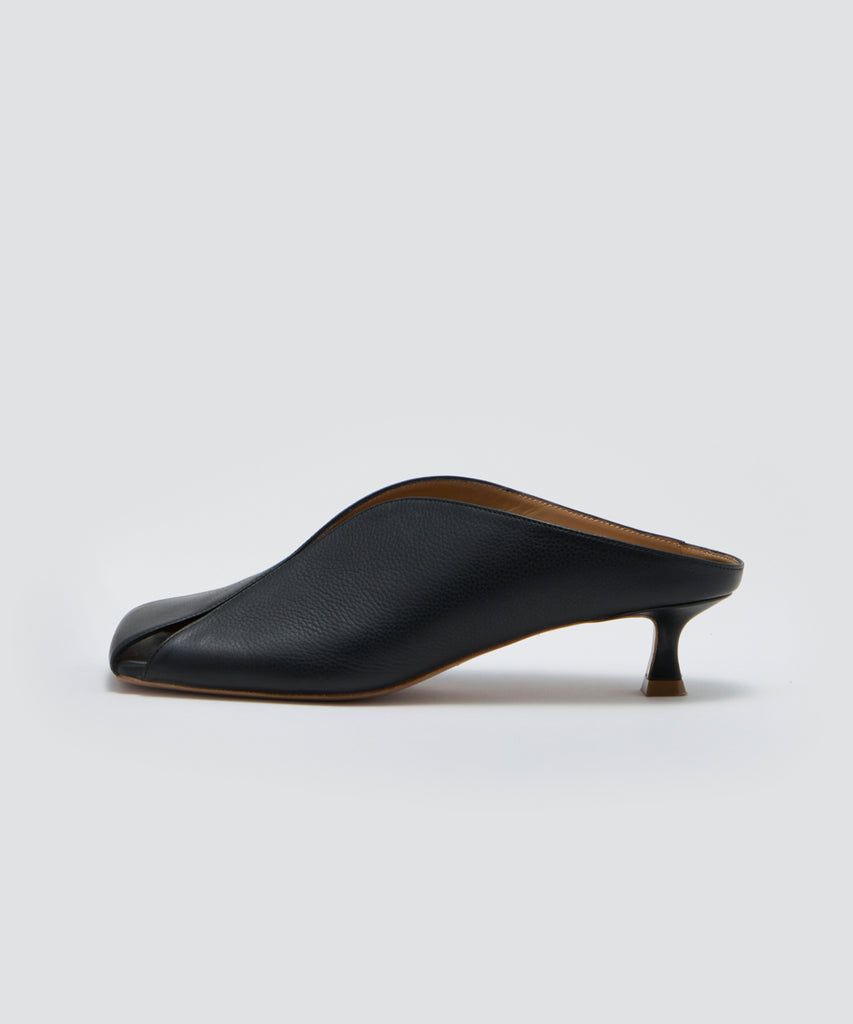 日本初の PELLICO ミュール アマン STORE ONLINE AMAN | BLACK 3.5cm 靴
