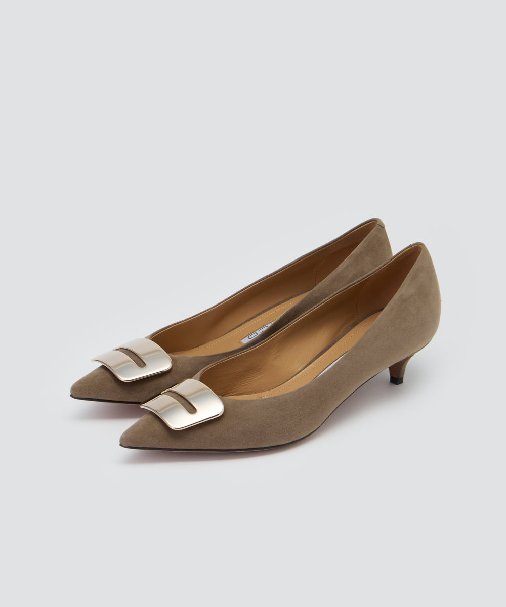 PELLICO | アネッリフィッビア スウェード パンプス 3.5cm TAUPE 