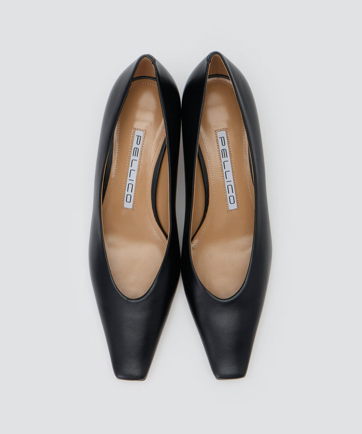 PELLICO | スムース パンプス 3.5cm BLACK - アマンオンライン