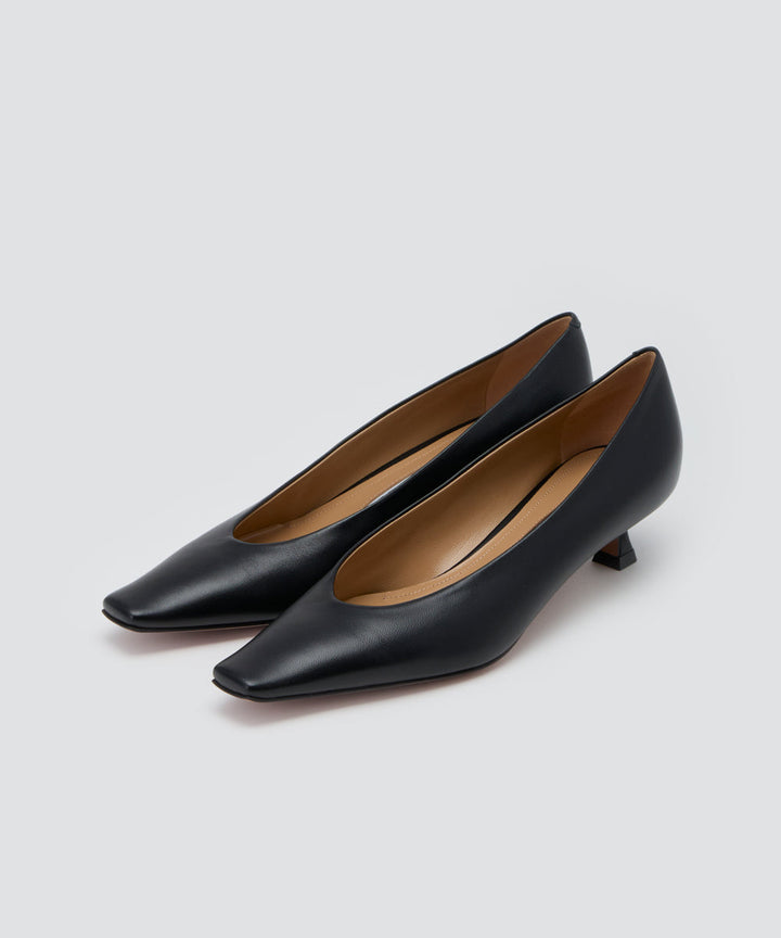 PELLICO | スムース パンプス 3.5cm BLACK - アマンオンライン