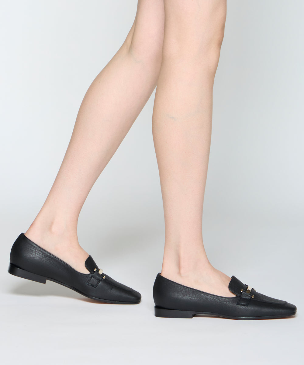 CLIO クラシコバックル ローファー 1.0cm BLACK