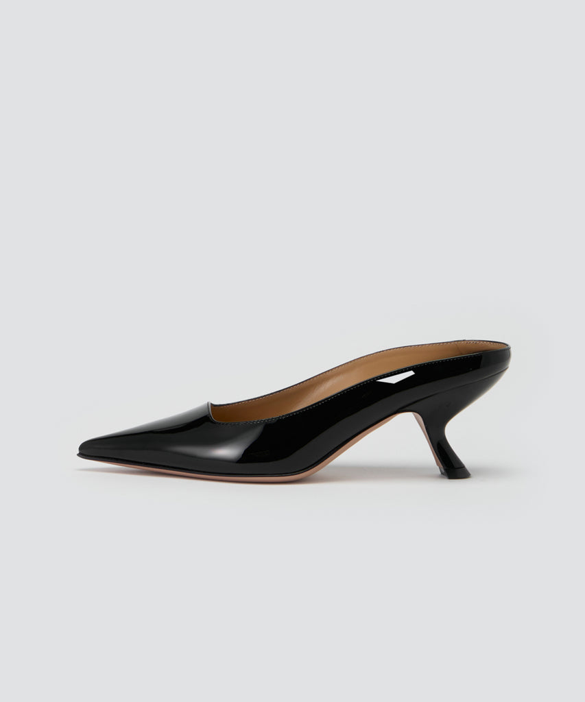 PELLICO | エナメルミュール 6.5cm BLACK - アマンオンライン