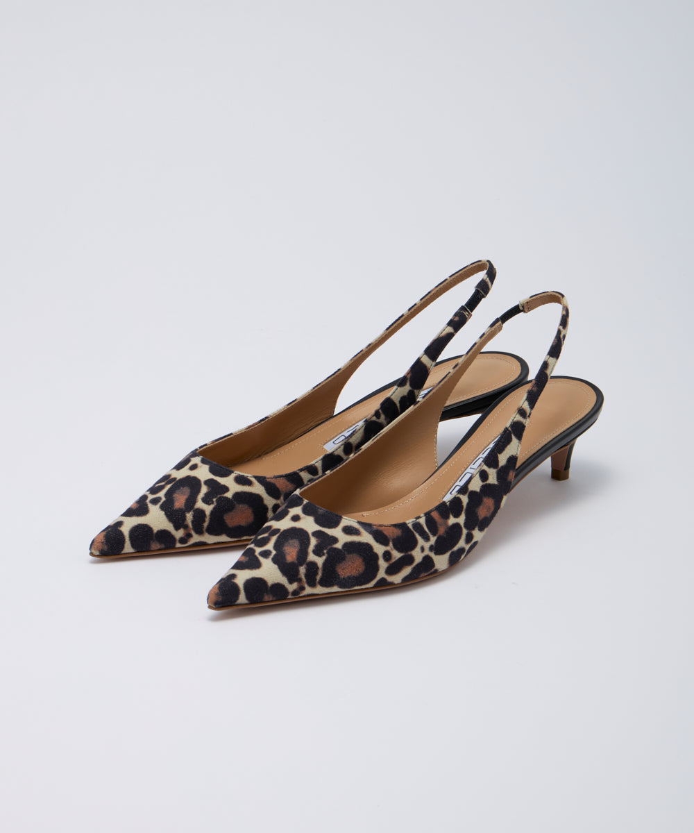 CUORE バックスリング パンプス 3.5cm LEOPARD