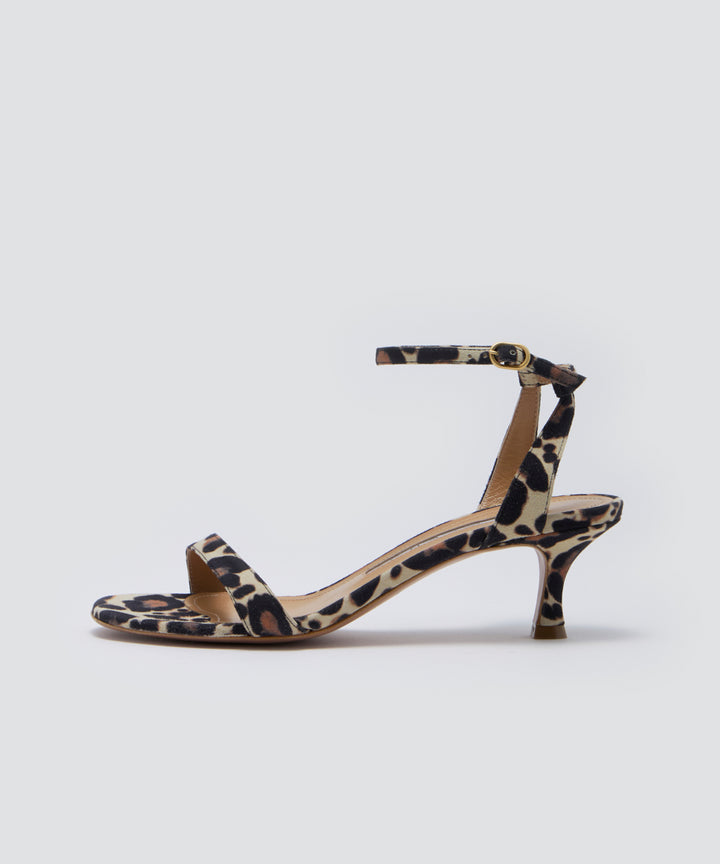 PELLICO | アンクルストラップ サンダル 5.0cm LEOPARD - アマン