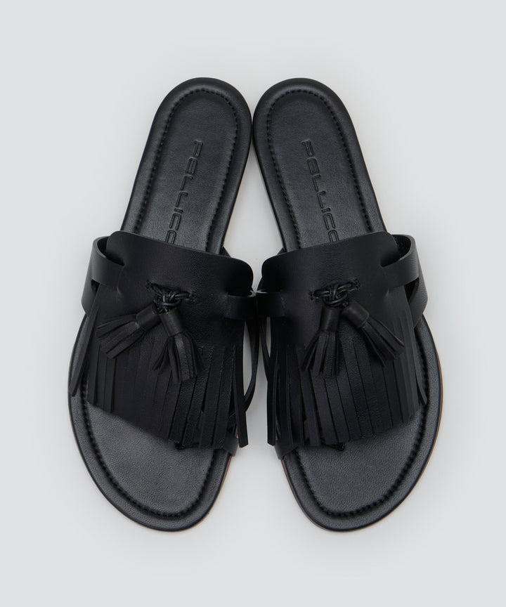 PELLICO サンダル 黒 PELLICO SUNNY サンダル SANTS ミュール 4.0cm BLACK レディース