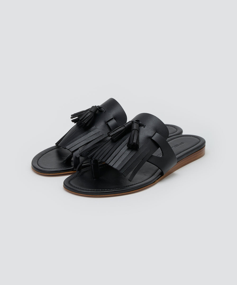 PELLICO サンダル 黒 PELLICO | トングサンダル 1.0cm BLACK - アマンオンライン