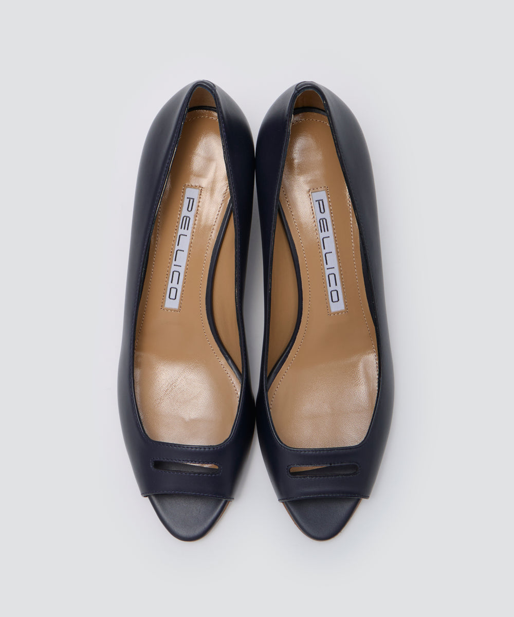 PELLICO | アネッリ ウェッジソール パンプス 4.0cm NAVY
