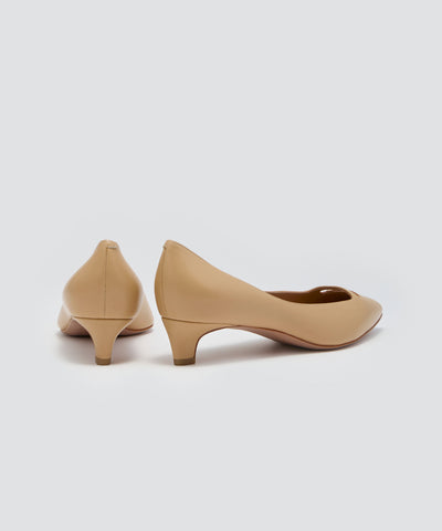 ANDREA アネッリ スムース パンプス 3.5cm BISCUIT