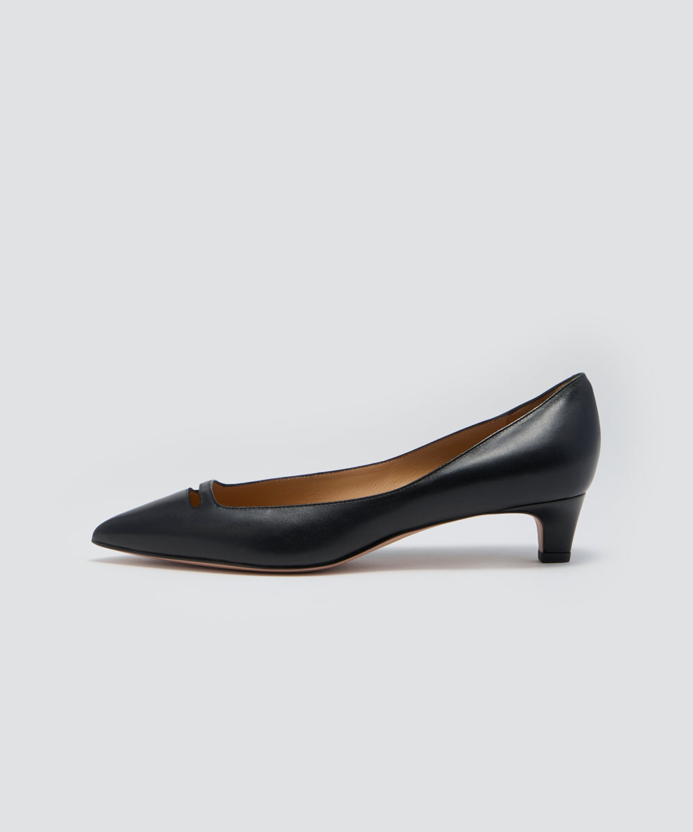 ANDREA アネッリ スムース パンプス 3.5cm BLACK
