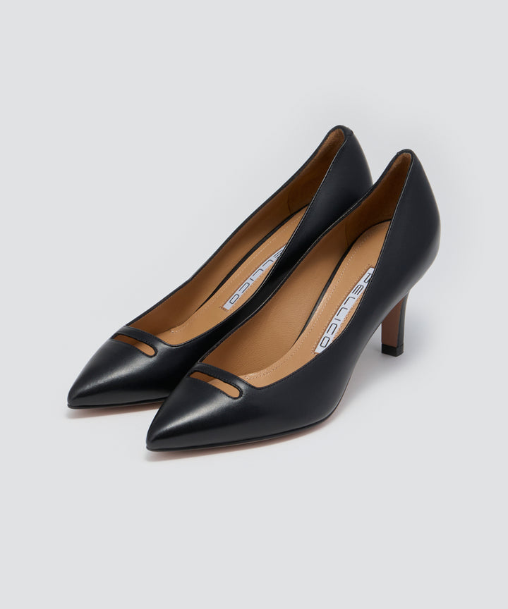 PELLICO | アネッリ スムース パンプス 7.0cm BLACK - アマン