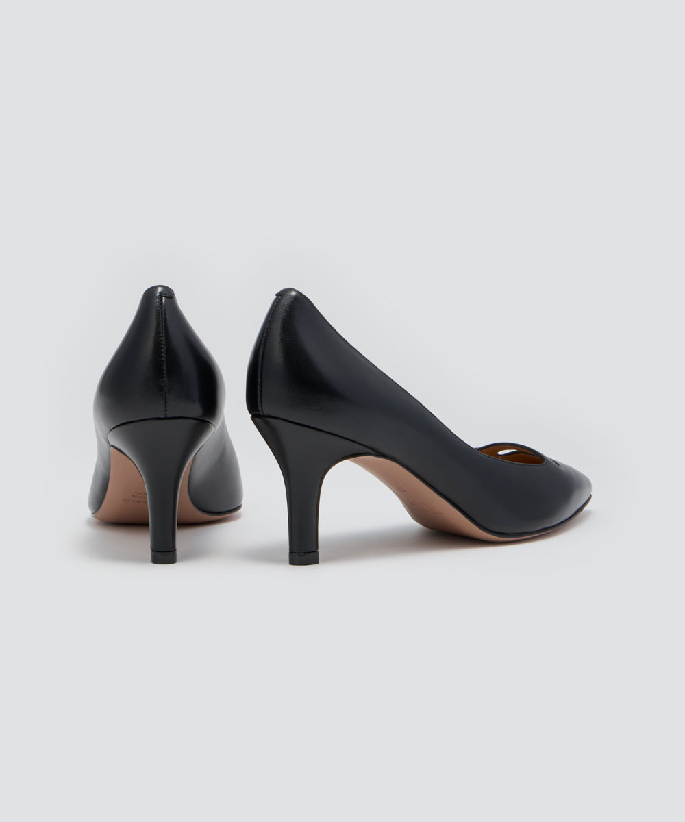 ANDREA アネッリ スムース パンプス 7.0cm BLACK