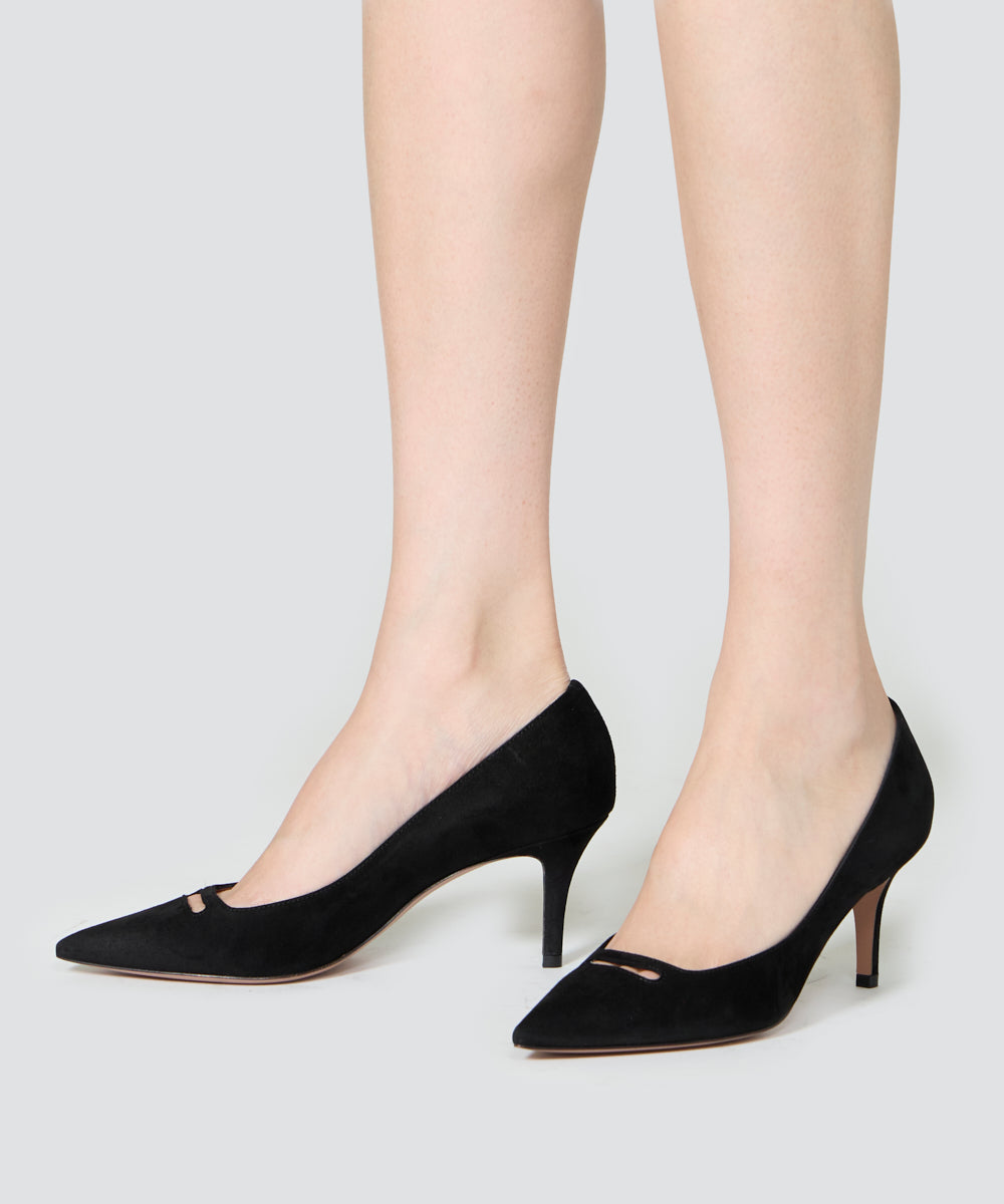 PELLICO | アネッリ スウェード パンプス 6.5cm BLACK - アマン
