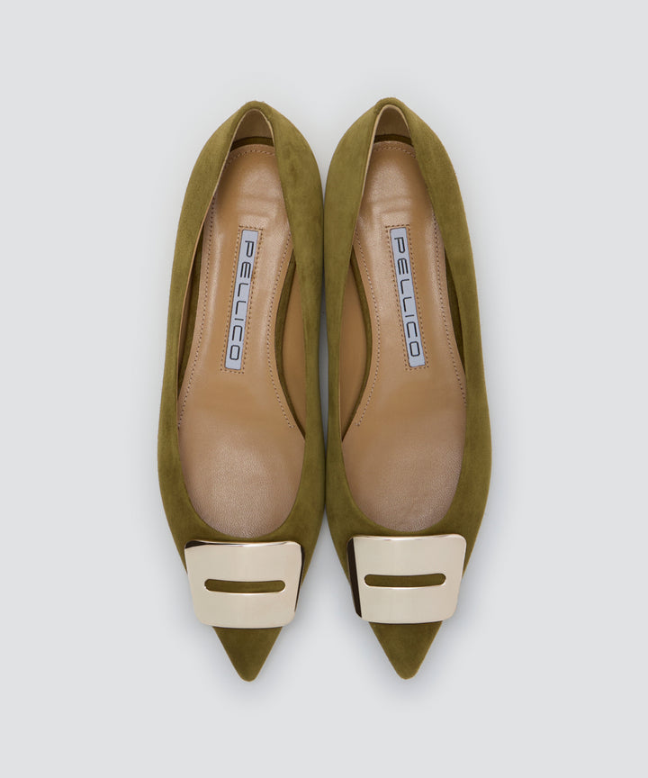 【PELLICO】ANIMA アネッリフィッビア スウェード パンプス PELLICO | アネッリフィッビア スウェード パンプス 1.0cm BLACK