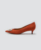 ANIMA アネッリフィッビア スウェード パンプス 3.5cm DARK ORANGE