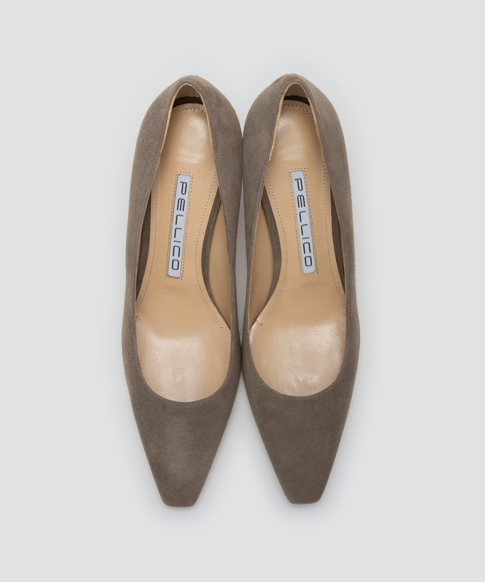 VENERE スウェード パンプス 6.5cm TAUPE