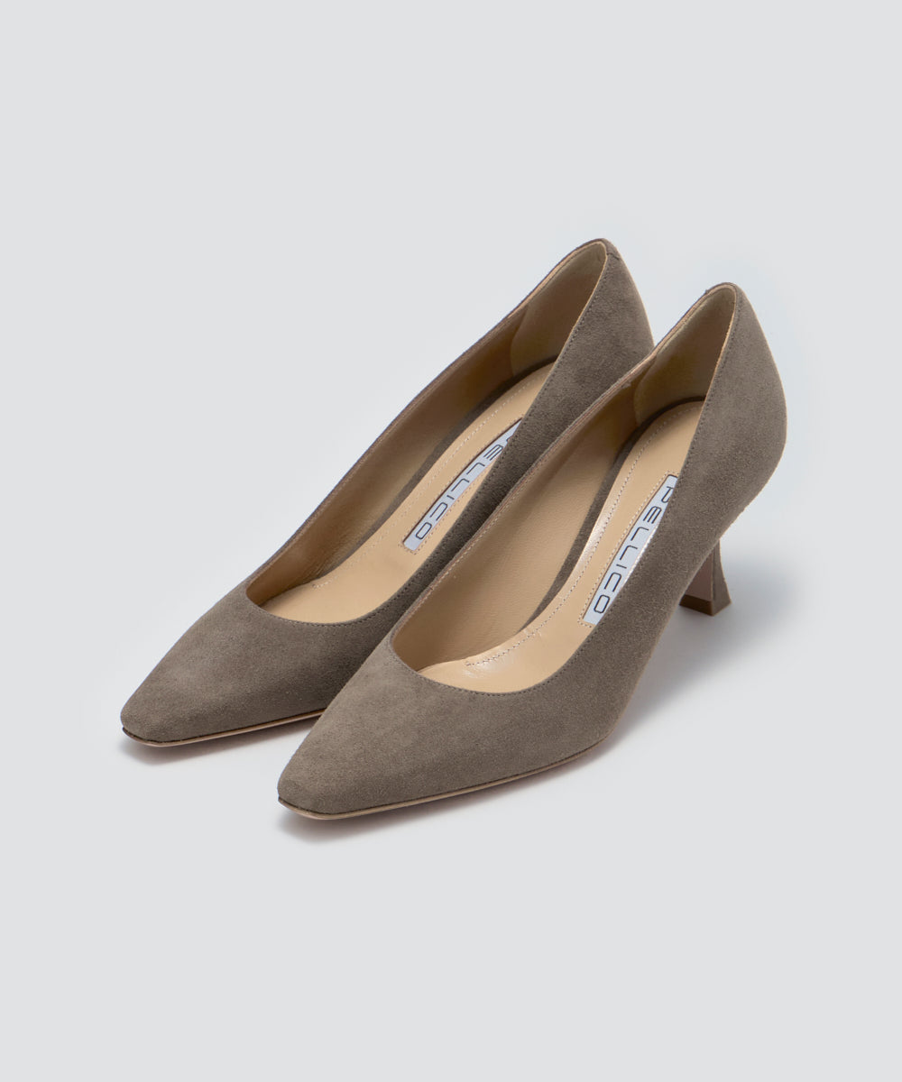 VENERE スウェード パンプス 6.5cm TAUPE