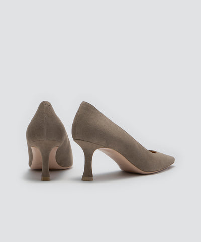 VENERE スウェード パンプス 6.5cm TAUPE